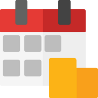 clean simple calendar icon flat style design png