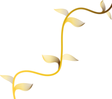 golden Blumen- Ornament png