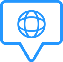 outline talk bubble icon png