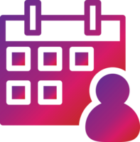 calendar icon gradient style png