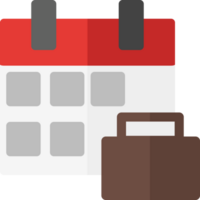 clean simple calendar icon flat style design png