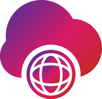 gradient style cloud icon png