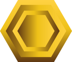 abstrakt Gold geometrisch Ornament png