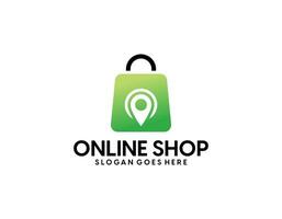 Simple Online Shop Logo designs Template vector