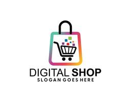 Bag Shop Logo Icon Design Vector