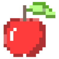 äpple pixel konst png