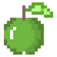 arte de pixel de maçã png
