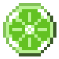 Lime Pixel Art png