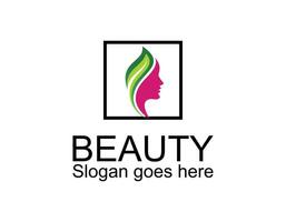 Simple and creative beauty skin care logo design vector