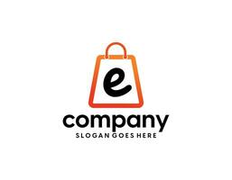 Abstract Shopping bag vector, Retail E-Commerce logo template vector