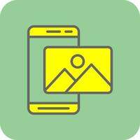 Mobile Photo  Vector Icon Design
