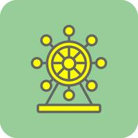 Ferris Wheel  Vector Icon Design