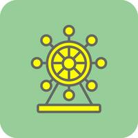 Ferris Wheel  Vector Icon Design