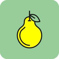 Pear Vector Icon Design