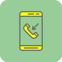 Incoming Call  Vector Icon Design