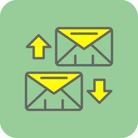 Exchange Mails  Vector Icon Design
