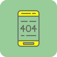 404 Error  Vector Icon Design