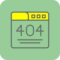 404 Error  Vector Icon Design