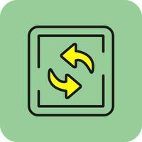 Rotate Arrow Vector Icon Design