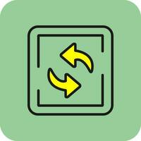 Rotate Arrow Vector Icon Design