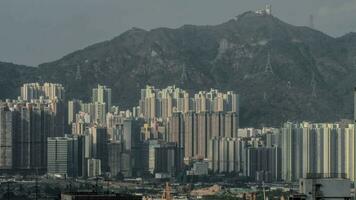 Timelapse of residential area in Hong Kong video