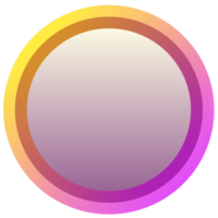 abstrait cercles forme isolé sur transparent Contexte. vibrant Couleur mélange conception modèle png
