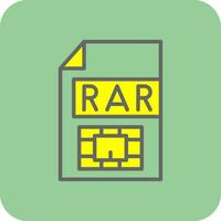 Rar  Vector Icon Design