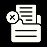 Document Rejected Vector Icon