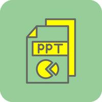 ppt vector icono diseño