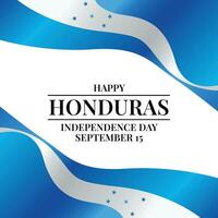 honduras independence day design template good for celebration usage. honduras flag design template. flat design. vector eps 10.