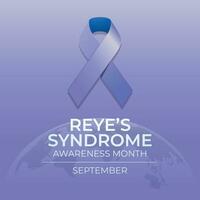 Reye's Syndrome Awareness Month design template good for celebration usage. purple ribbon vector illustration. ribbon design. vector eps 10.