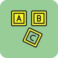 ABC Block  Vector Icon Design