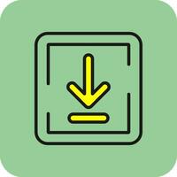 Down Arrow Vector Icon Design