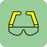 Safety Glasses  Vector Icon Design