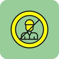 No Child Labor  Vector Icon Design