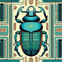 The ancient insects in the Egyptian pyramids have specific names. vector