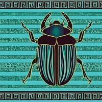 The ancient insects in the Egyptian pyramids have specific names. vector