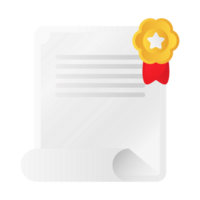 certificado colegio icono conjunto llenar estilo png