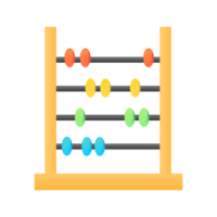 ábaco escola ícone conjunto preencher estilo png