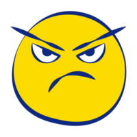 Angry Grunge Emoticons Fill Style png