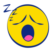 Sleepy Grunge Emoticons Fill Style png