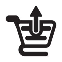 Auschecken E-Commerce Symbol Gliederung Stil png