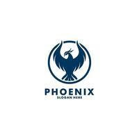 phoenix wing logo animal abstract, luxury Phoenix logo illustration template vector