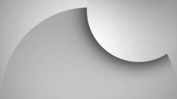 Black and white simple geometric patterns abstract circles background video