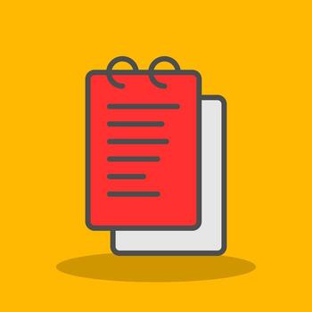 Notebook  Vector Icon Design