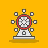 Ferris Wheel  Vector Icon Design