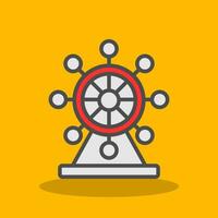 Ferris Wheel  Vector Icon Design