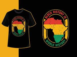 Typography vintage black history month t shirt design with black history quote and vector shape