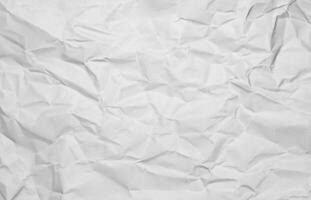 Photo view of crinkled paper texture background