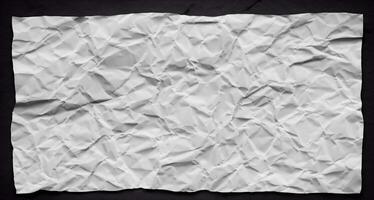 Photo view of crinkled paper texture background